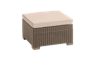 Reposapiés de exterior California 68x68x42,5 cm - Capuchino