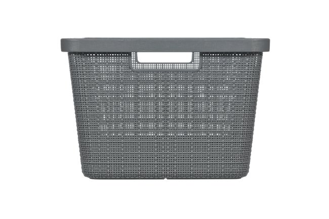 סל כביסה יוטה 46 ליטר - JUTE - אפור