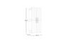 Armario alto de exterior Groove - 180x45x80 cm. - Beige