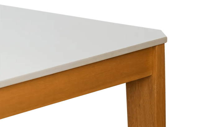 שולחן אוכל ספיר - לבן-קרם