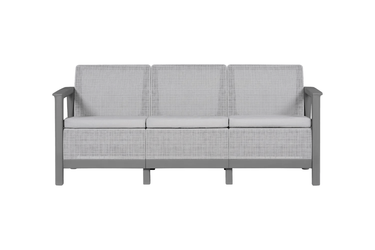 Scandi Linea 3-zits Loungebank - Lichtgrijs
