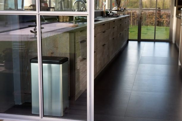 Decobin Slimbin Prullenbak 40L - Zilver - Prullenbakken