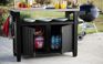 Unity XL Graphite Outdoor Kitchen Cart with Storage - Keter US