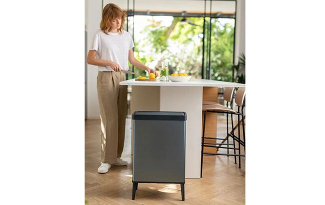 פח ורטו גבוה 54 ליטר - כחול פנינה