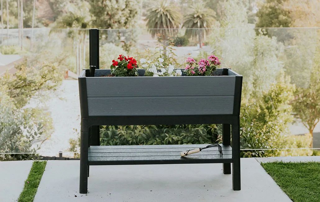 Graphite Darwin 29 Gallon Elevated Garden Bed - Keter US