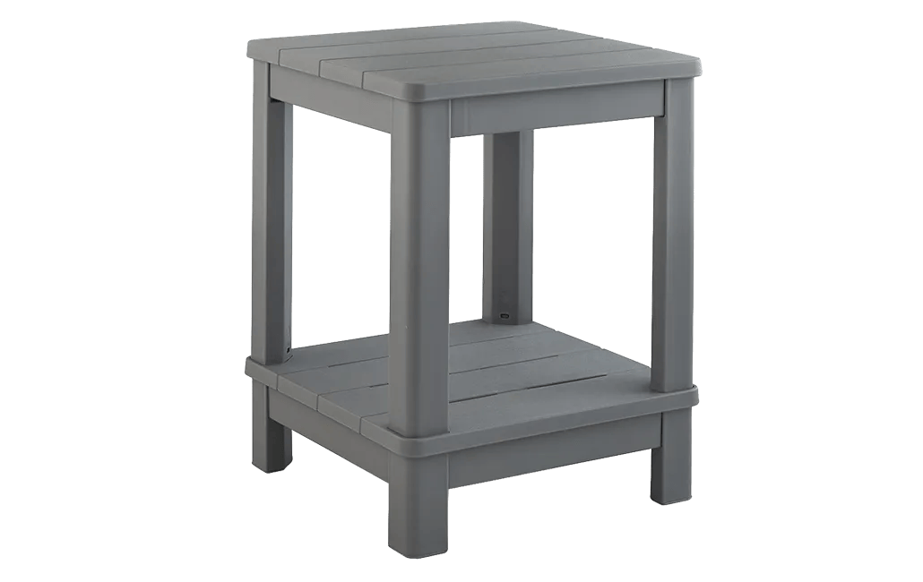 Deluxe Adirondack Two Tier Side Table - Gray - Keter US