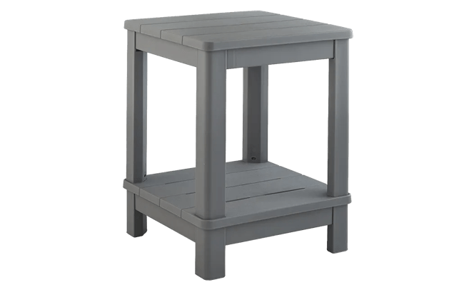 Deluxe Adirondack Two Tier Side Table - Gray - Keter US