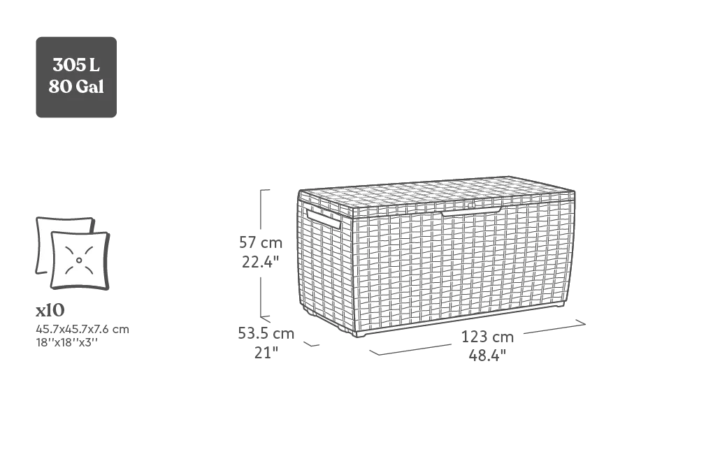 Springwood Aufbewahrungsbox – 305 L - 