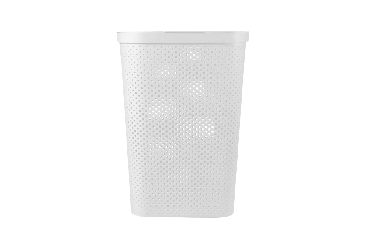 Infinity Dots Wasmand 60L - Wit