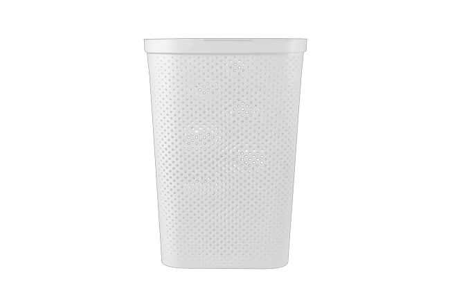 Infinity Dots Wasmand 60L - Wit