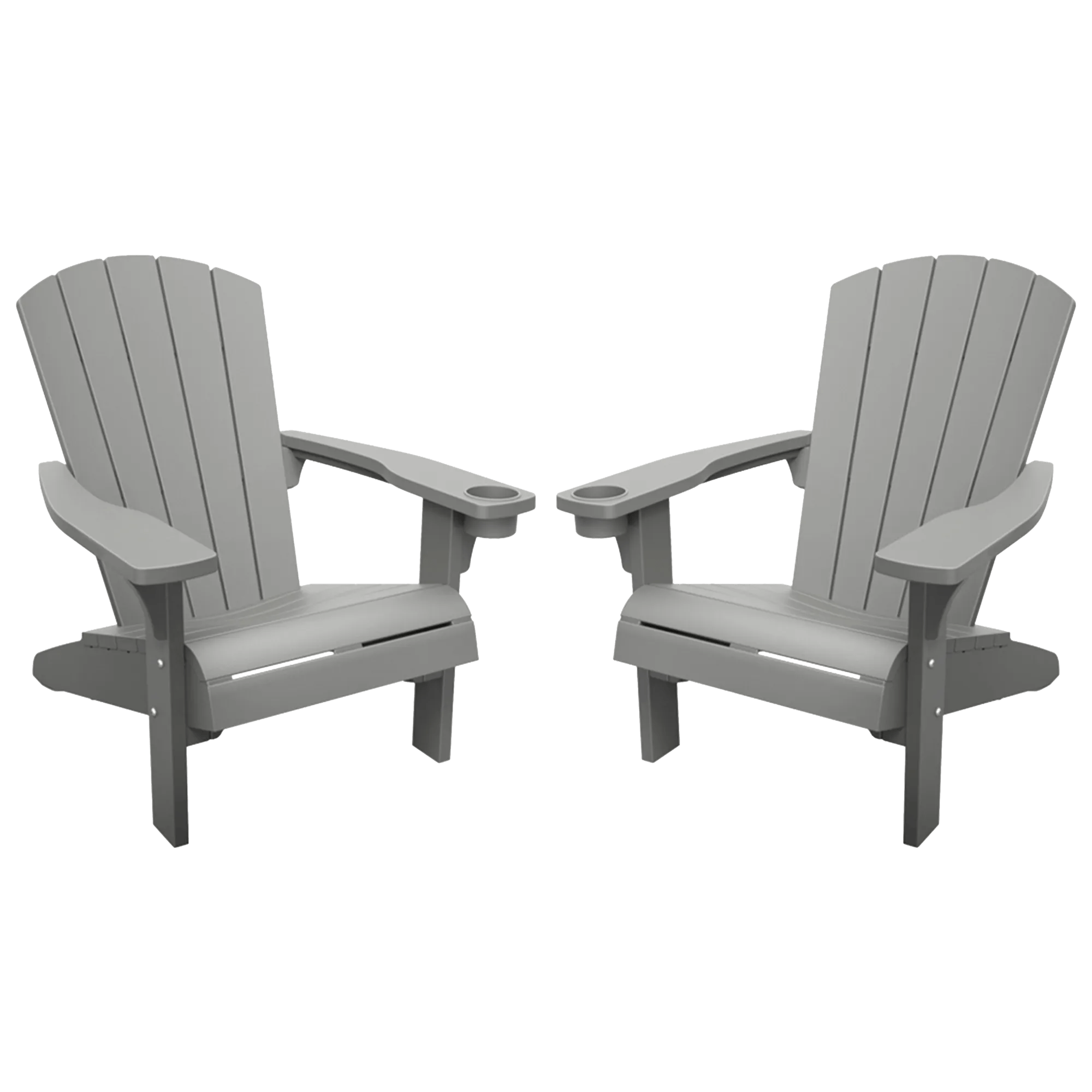Alpine Adirondack Chair, Set of 2 - Grey