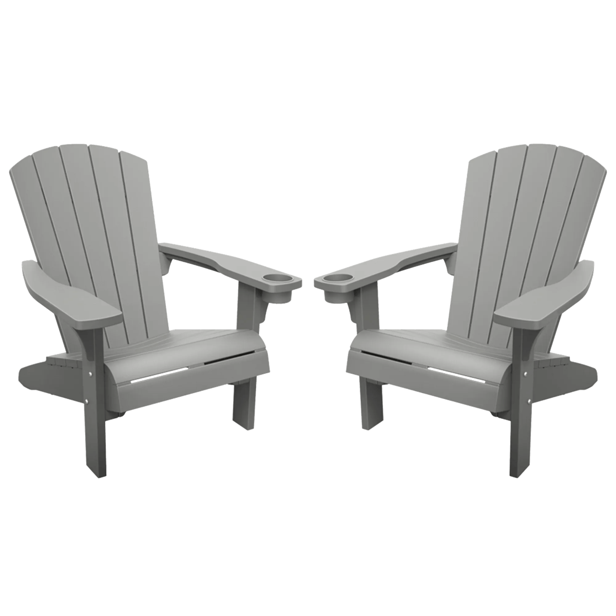 Alpine Adirondack Chair, Set of 2 - Grey