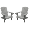 Alpine Adirondack Chair, Set of 2 - Grey
