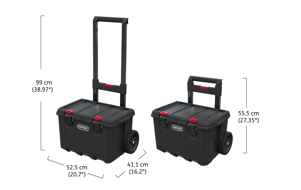 Stack & Roll 2.0 Tool Storage System Black - Keter US