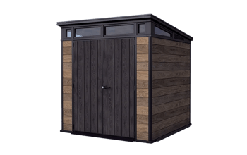 Signature 7x7 Storage Shed - Walnut Brown - Medium Sheds