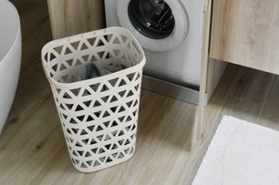 Oceana Wasmand 55L - Wit - Wasmanden