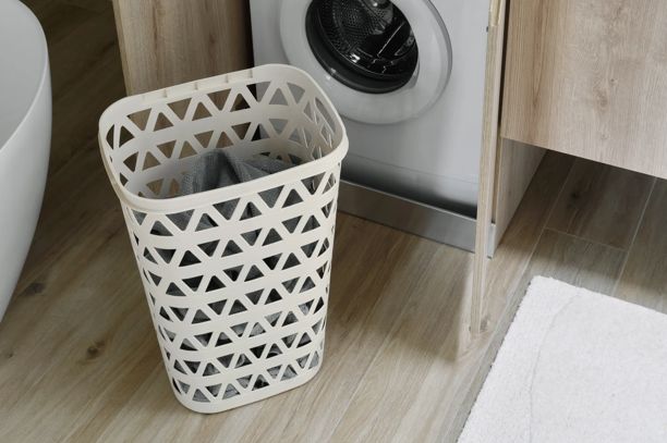 Oceana Wasmand 55L - Wit - Wasmanden