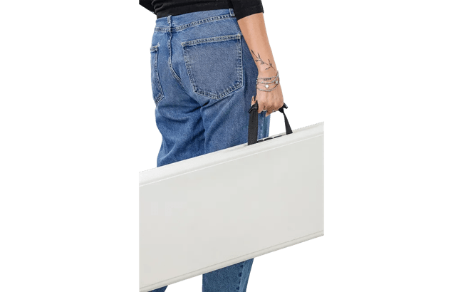 ספסל מתקפל - לבן