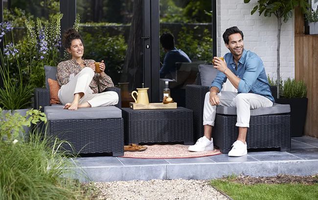 Fauteuil California - Set de 2 - Anthracite