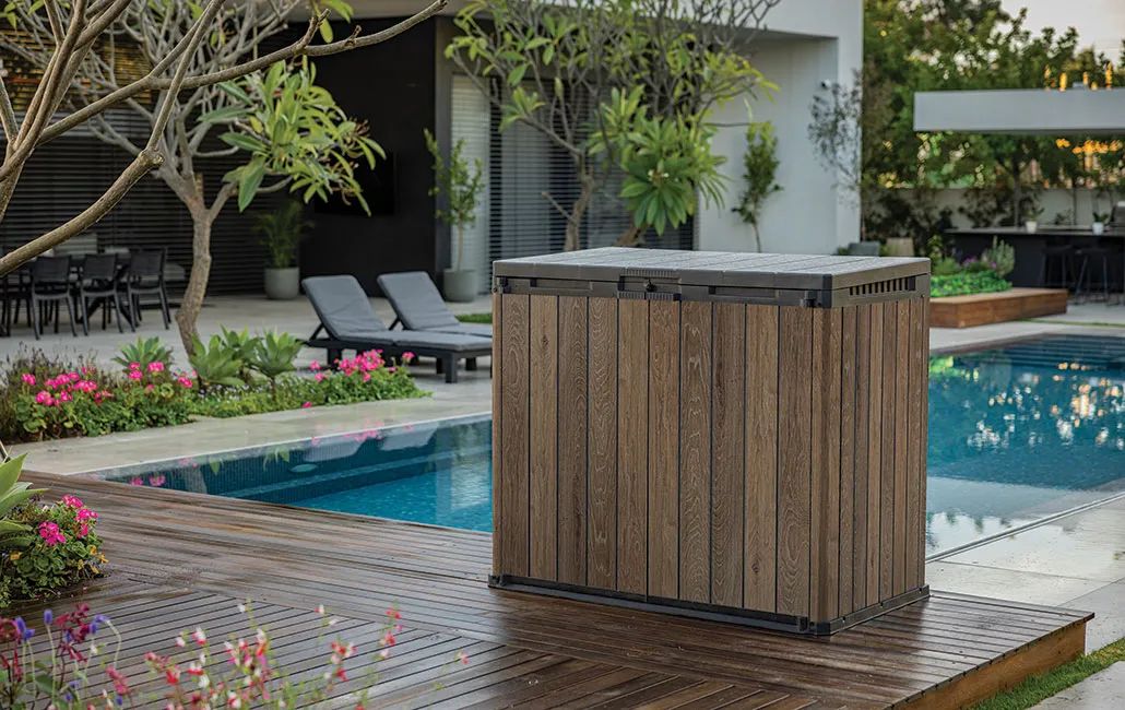 Signature Store-it-Out Aufbewahrungsbox – 141×82×120 cm - Walnuss