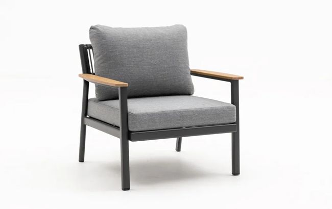 סט מערכת ישיבה פוקט אלומניום - אפור גרפיט