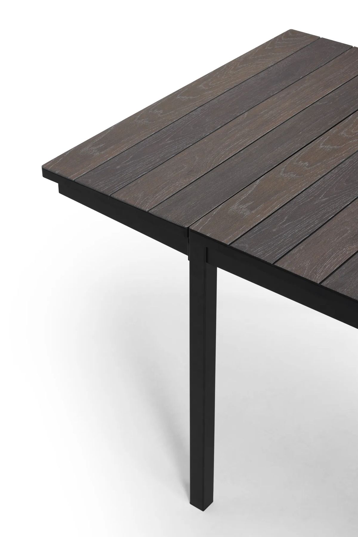 Mesa comedor de exterior Porto extensible 155–233x94x75 cm - Marrón