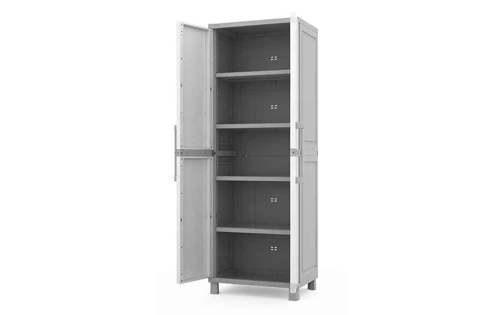 Smoky White Utility Storage Cabinet - Keter US