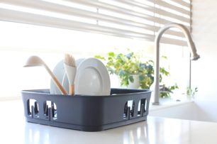 Essentials Afdruiprek Vierkant - Antraciet - Keuken en koken