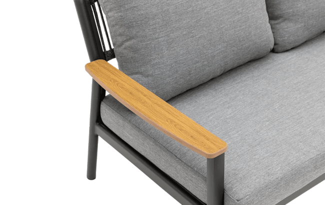 סט מערכת ישיבה פוקט אלומניום - אפור גרפיט