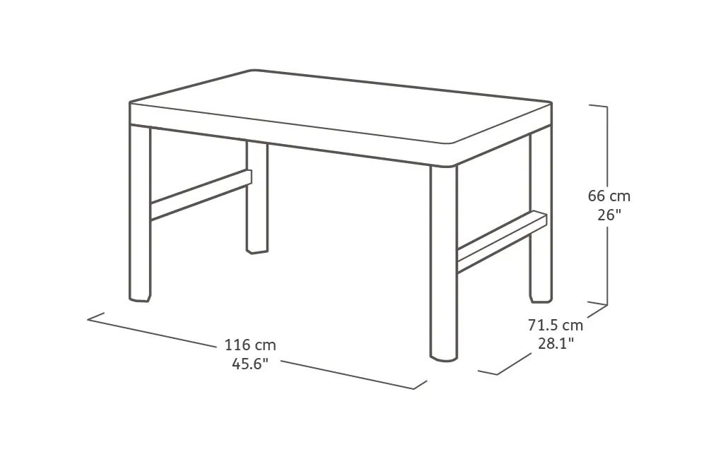 Conjunto de exterior de 4 plazas Chicago con mesa Lyon - Grafito
