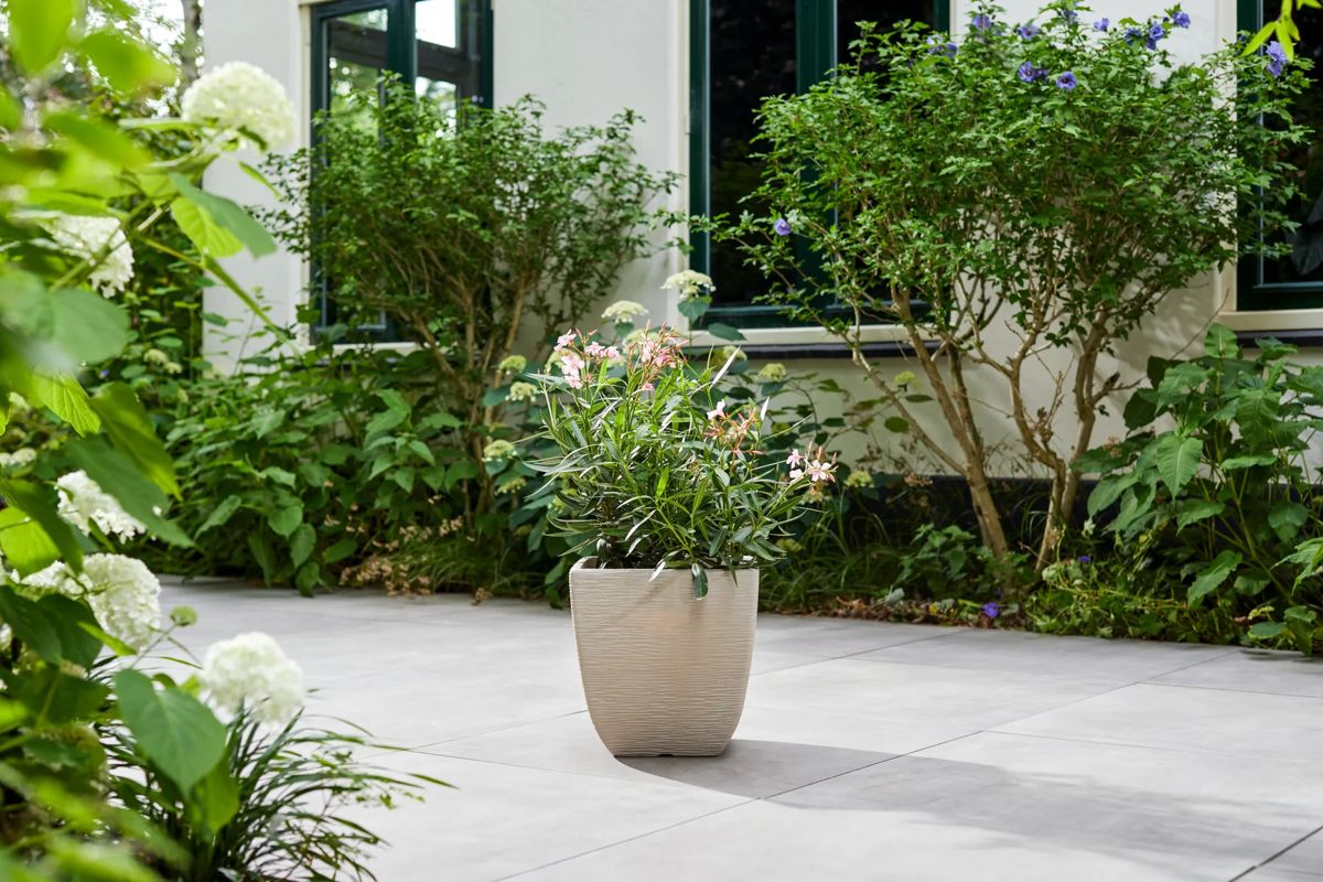 Cotswold Square Planter 38cm Set of 2 - Limestone Grey