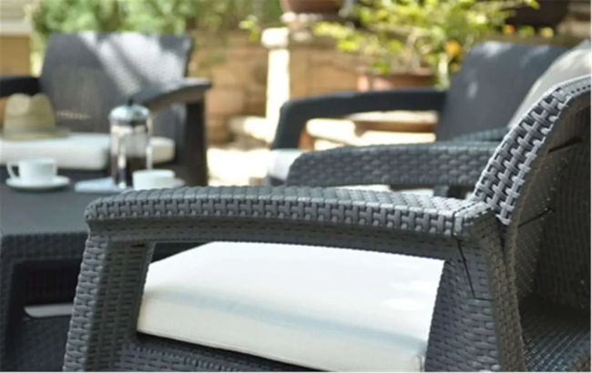 מערכת ישיבה קורפו בלקוני - אפור כהה