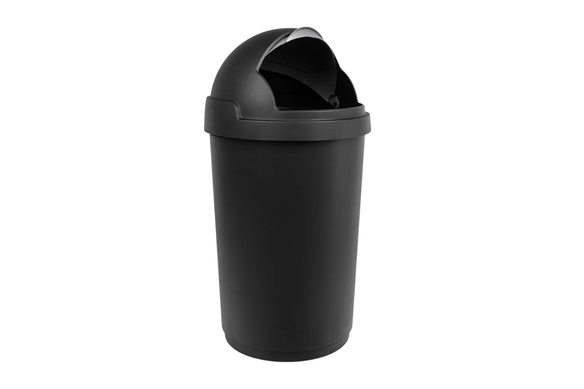 Roll Bullet Prullenbak 50L - Zwart