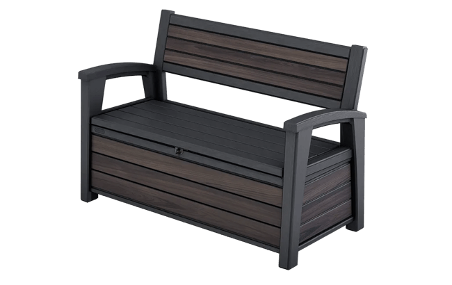 Banco-arcón de exterior Signature 133x61x89 y 227L - Rosewood