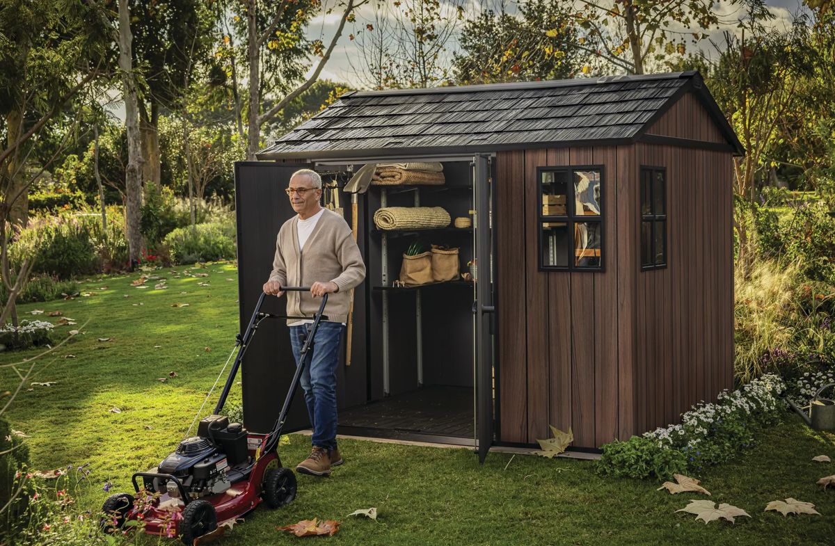 Signature Apex Shed 9x7.5ft - Rosewood