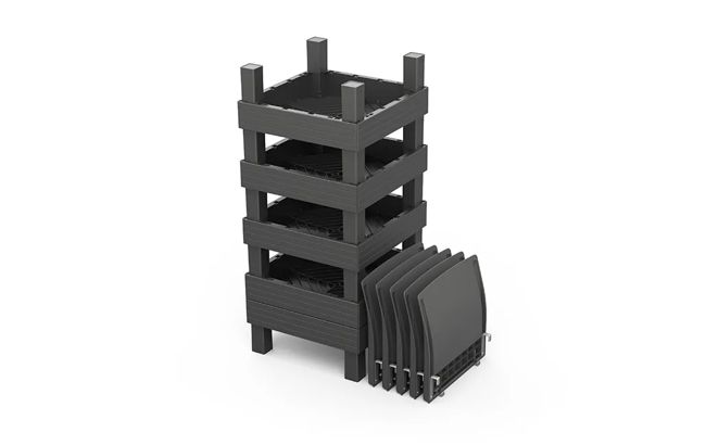 Salon de jardin Elements modulable 2 fauteuils et Table basse - Noir
