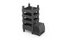 Salon de jardin Elements modulable 2 fauteuils et Table basse - Noir