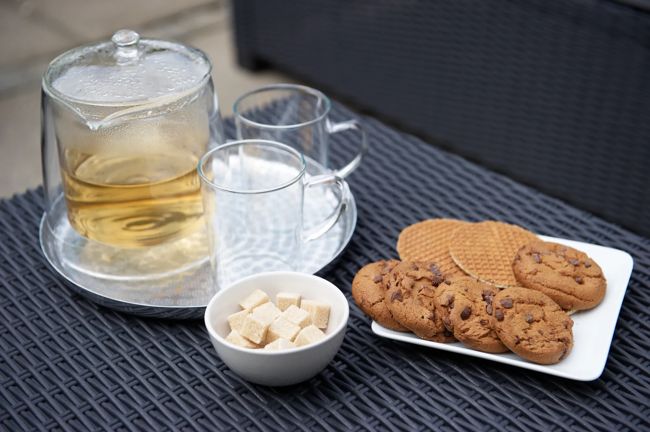 Mia 4 Seater Lounge Set With Storage Table - Graphite