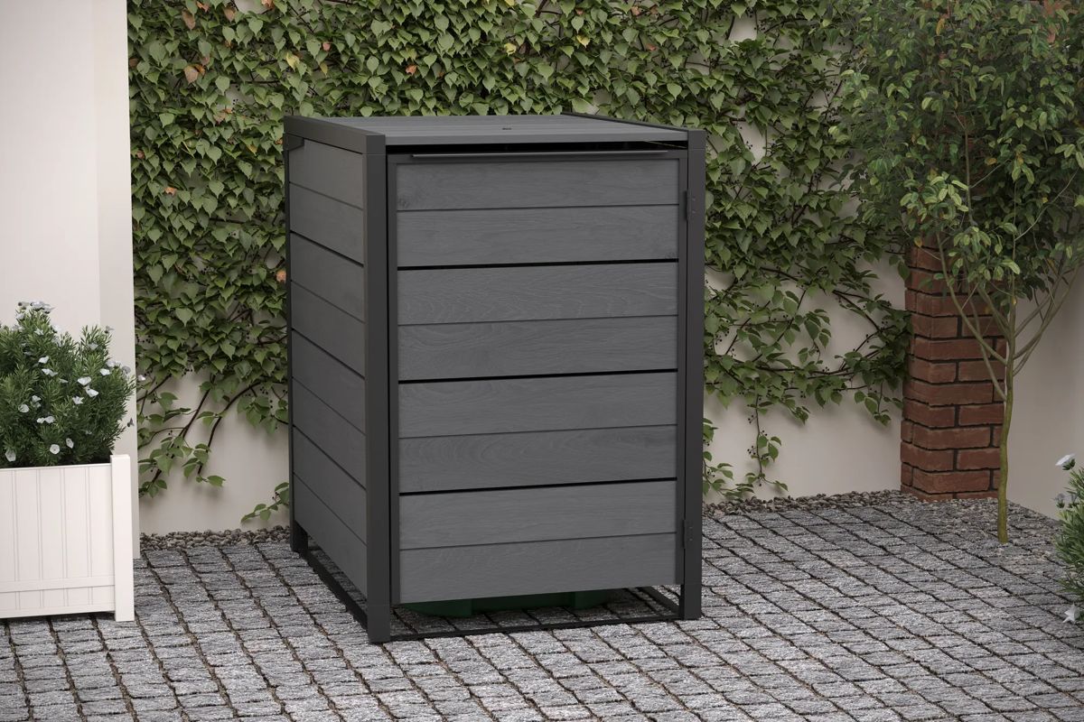 Contenedor de cubos Signature - 112,4 x 87,1 x 125,9 cm y 360L - Gris
