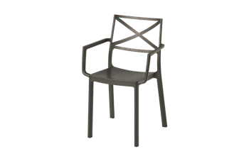 Metalix Dining Chair Set of 6 - Bronze - Dining Sets