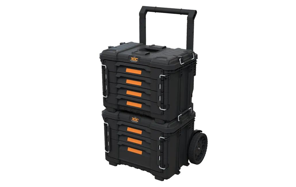 מערכת כלים מקצועית ניידת משולבת 4 + 3 מגירות ROC