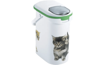 מיכל אחסון מזון לחתול 4 ליטר - עיטור חתול - אחסון מזון יבש לכלב ולחתול