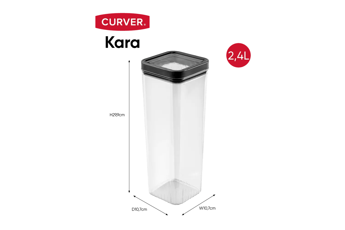 Kara Voorraadbus 2,4L - Antraciet