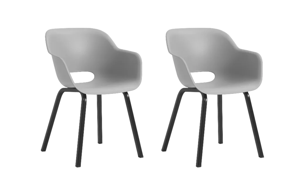 Noa Schalenstuhl - 2er Pack - 56,5x55x80 cm - 