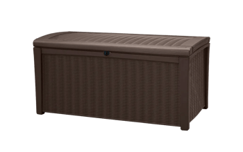 Arcón de exterior Borneo 130x70x63 cm y 416L - Marrón - Arcones de exterior
