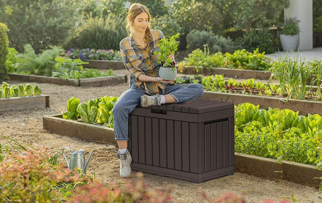 Kentwood 50 Gallon Storage Box Brown - Keter Canada