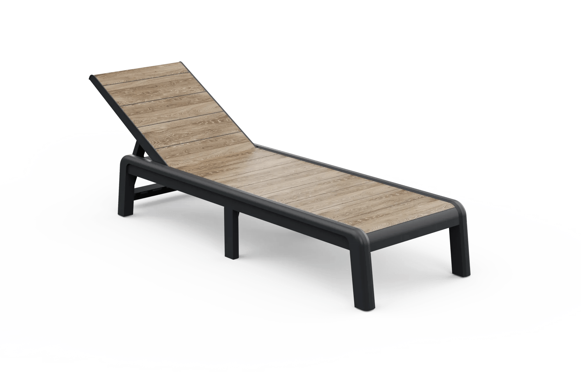 Tumbona de jardín Porto - Marrón