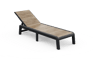 Tumbona de jardín Porto - Marrón