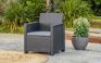 Emma 2 Seater Balcony Set - Grey