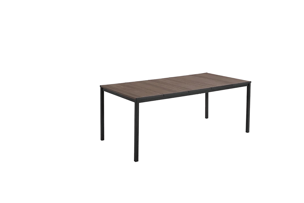 Table Porto 194cm 8 places - Marron Aspect Noyer